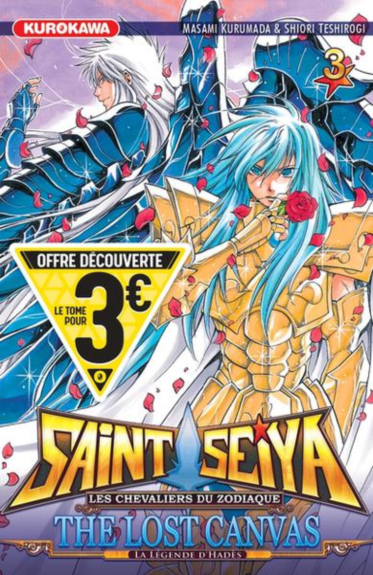 SAINT SEIYA - THE LOST CANVAS - LA LEGENDE D'HADES - TOME 3 - KURUMADA/TESHIROGI - 48H BD