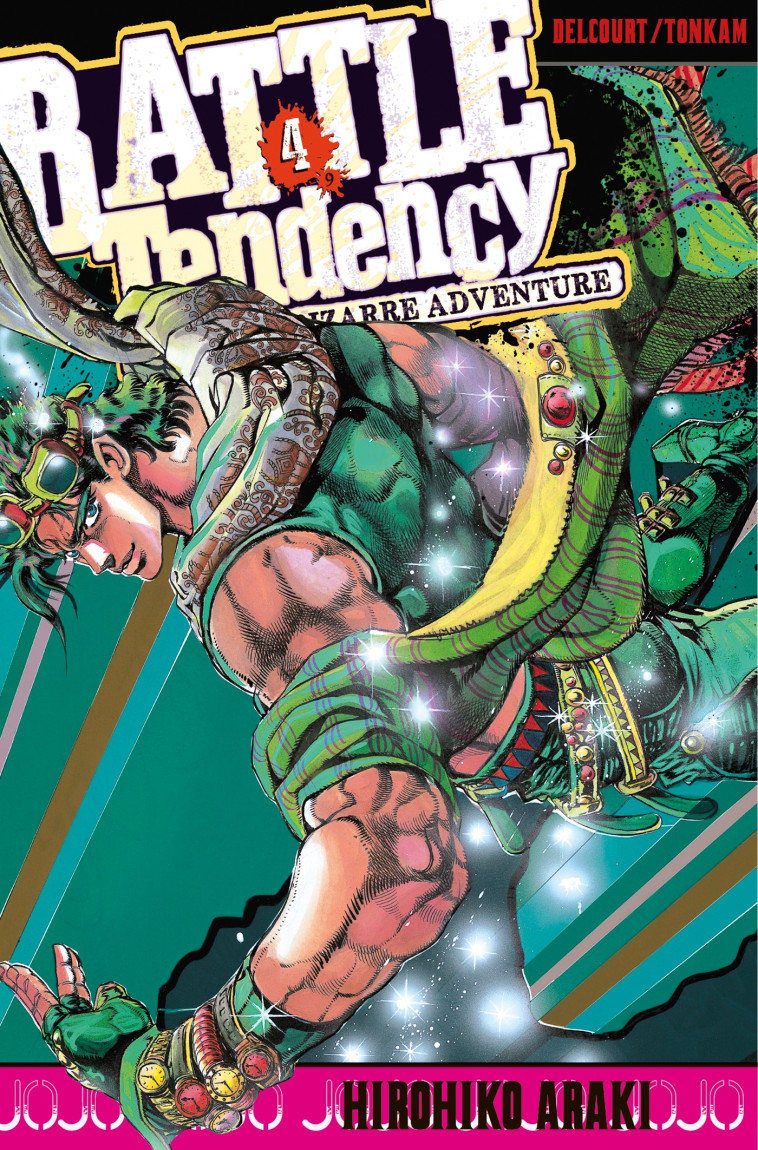 Jojo's - Battle Tendency T04 - Hirohiko Araki - DELCOURT