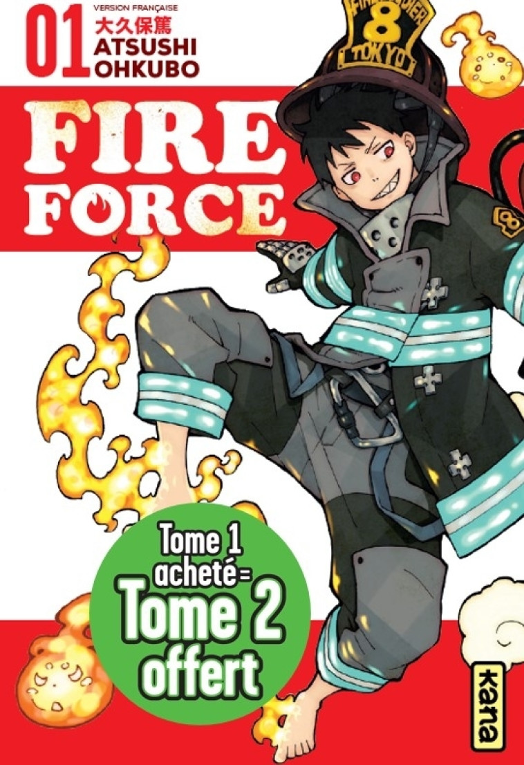 Pack 1+1 Fire Force (Tomes 1+2) - OP 1+1 2023 - XXX - KANA