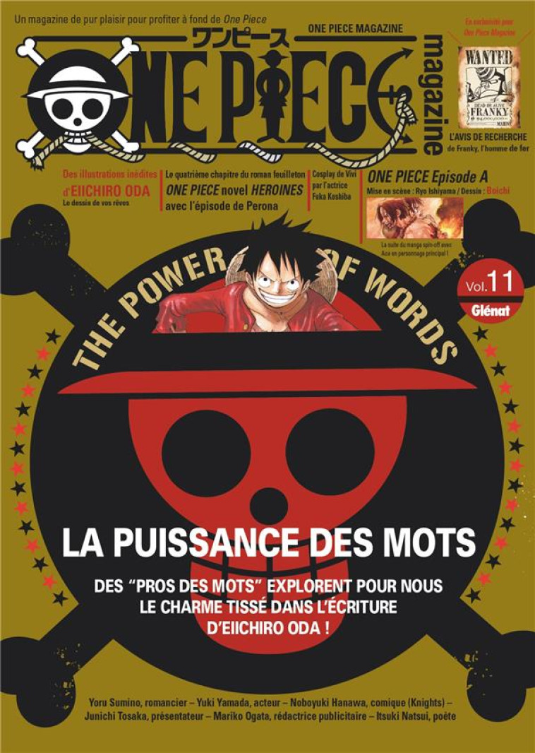 ONE PIECE MAGAZINE T.11 : LA PUISSANCE DES MOTS - COLLECTIF - GLENAT