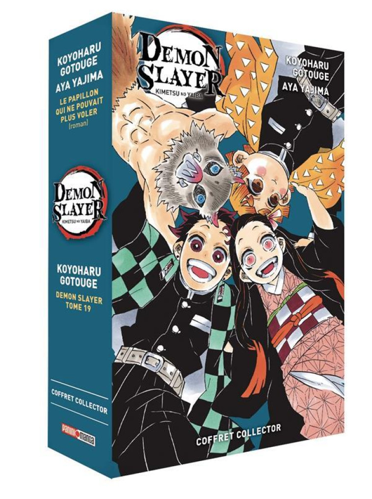 DEMON SLAYER : COFFRET : T.19 ET ROMAN T.2 - GOTOGE, KOYOHARU - PANINI