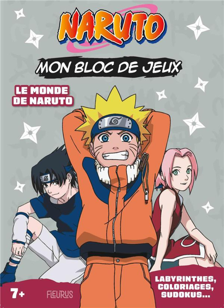 NARUTO : BLOC DE JEUX : LE MONDE DE NARUTO - MICHEL TRAN, ADELINE - FLEURUS