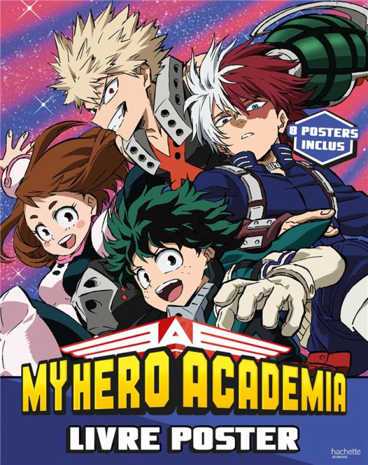 MY HERO ACADEMIA : LIVRE POSTER - COLLECTIF - HACHETTE