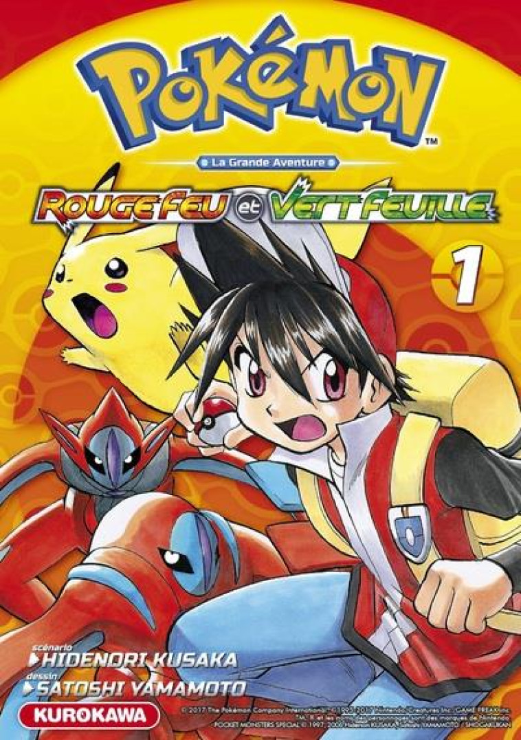 POKEMON  -  LA GRANDE AVENTURE - ROUGE FEU ET VERT FEUILLE / EMERAUDE T.1 - Kusaka Hidenori - Kurokawa