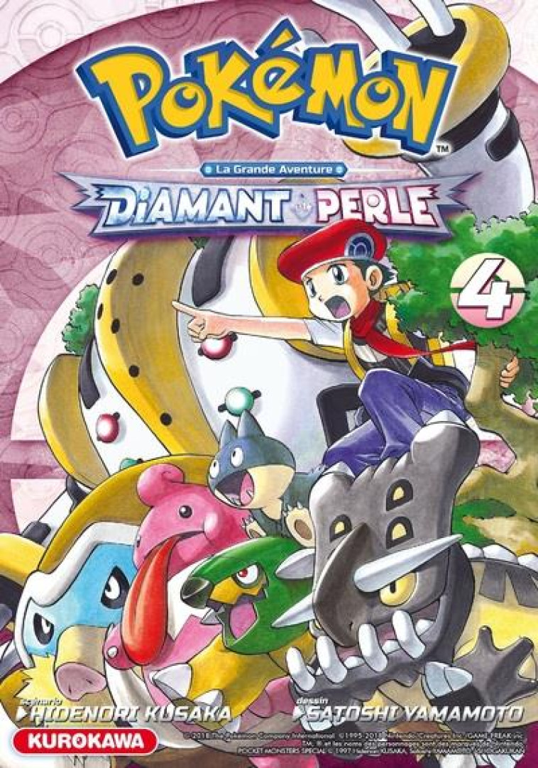 POKEMON  -  LA GRANDE AVENTURE - DIAMANT PERLE PLATINE T.4 - KUSAKA, HIDENORI  - KUROKAWA