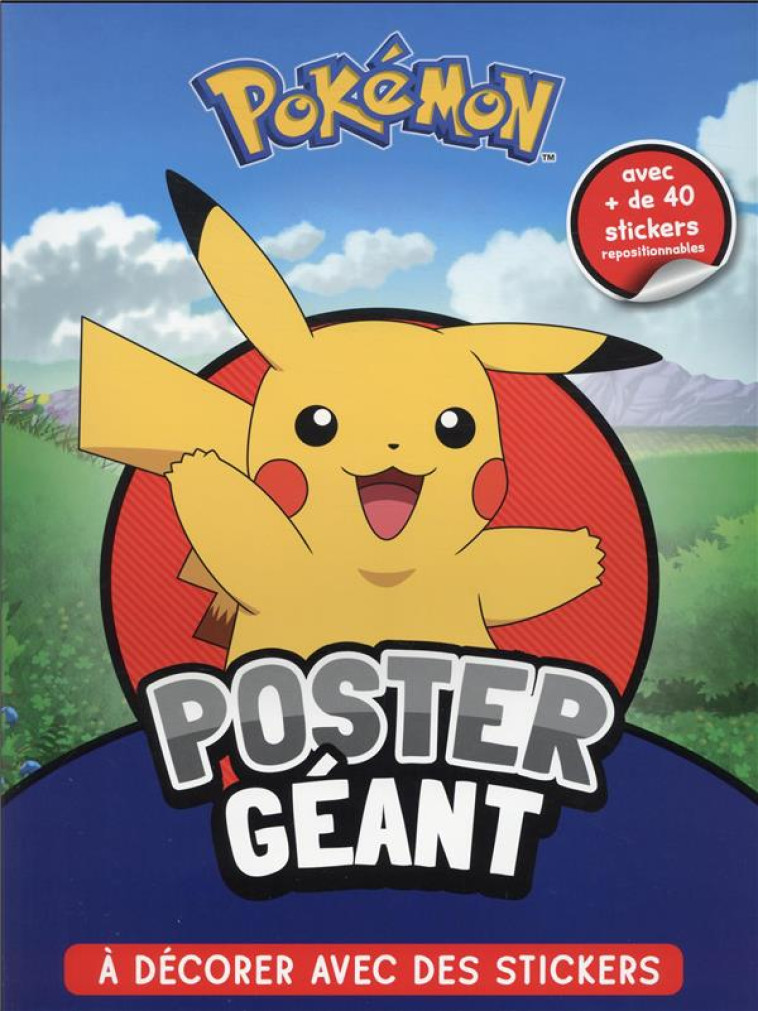 POKEMON : POSTER GEANT A DECORER AVEC DES STICKERS -   - NC