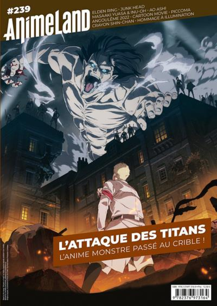 ANIMELAND N.239 : L'ATTAQUE DES TITANS : L'ANIME MONSTRE PASSE AU CRIBLE ! - COLLECTIF - NC