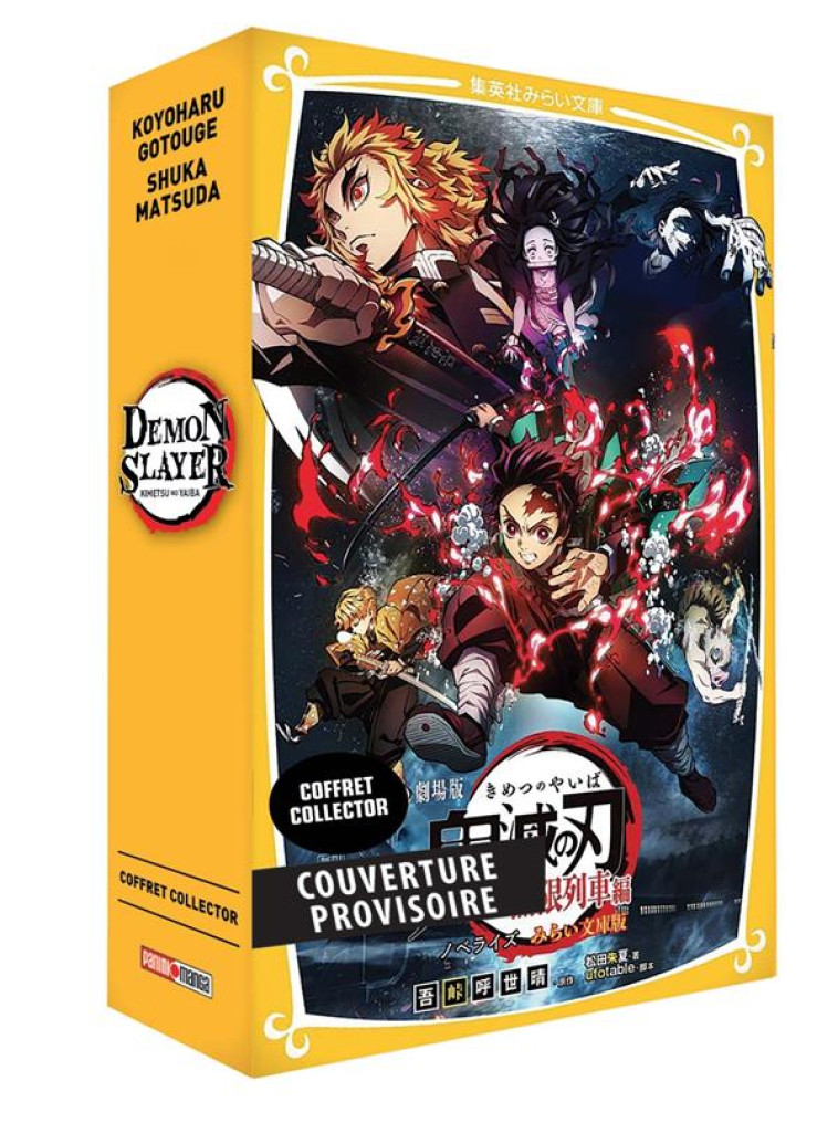 COFFRET DEMON SLAYER T07 + ROMAN JEUNESSE T03 - GOTOUGE/MATSUDA - PANINI