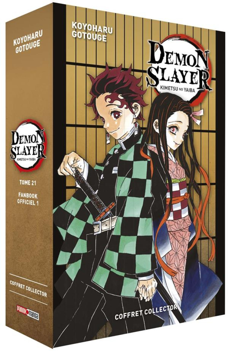 DEMON SLAYER : COFFRET : T.21  -  FANBOOK N°1 - GOTOGE, KOYOHARU - PANINI