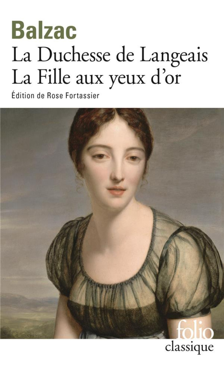 LA DUCHESSE DE LANGEAIS  -  LA FILLE AUX YEUX D'OR - BALZAC HONOR DE - GALLIMARD