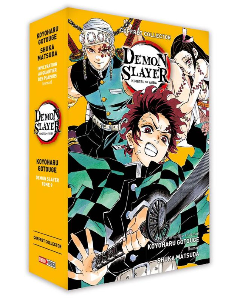 COFFRET DEMON SLAYER T09 + ROMAN JEUNESSE T04 - XXX - PANINI