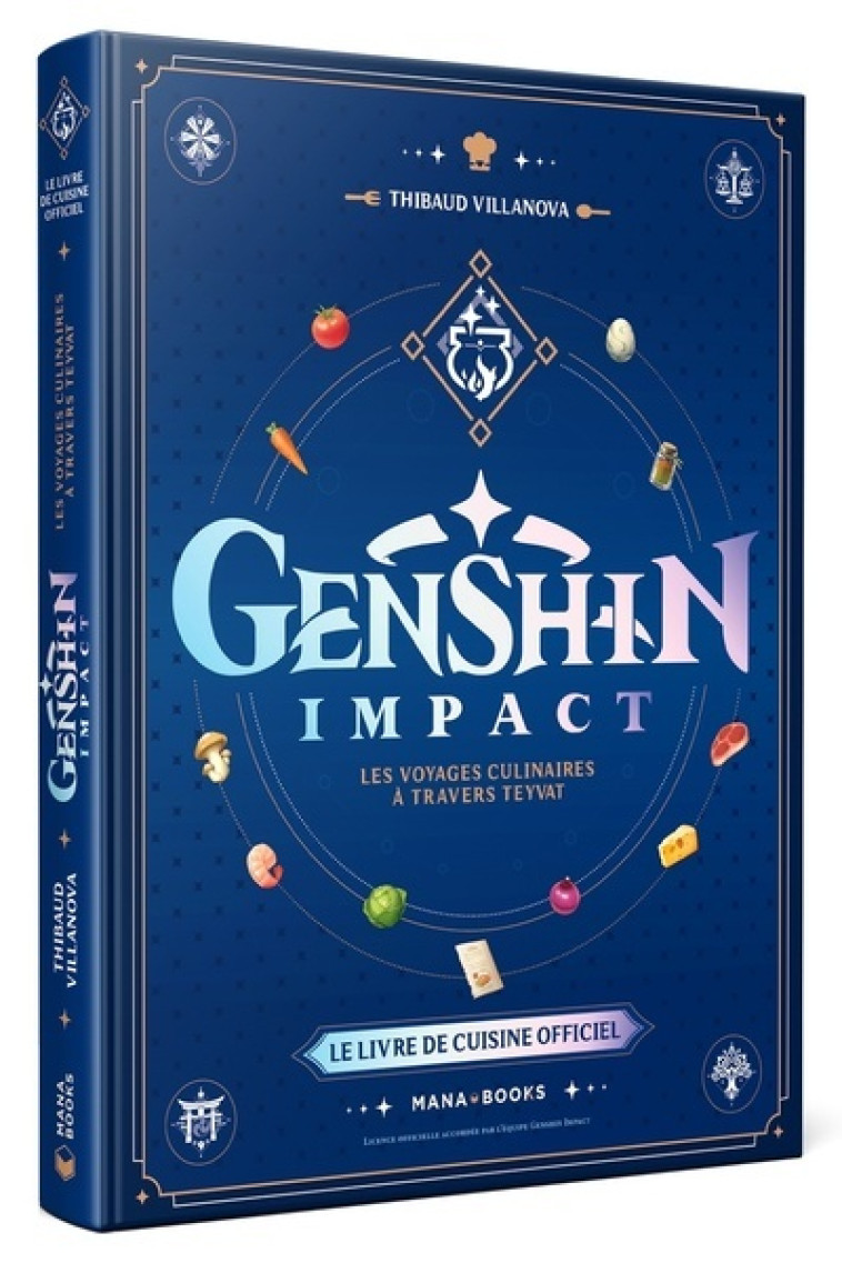 Le livre de cuisine officiel Genshin Impact - Villanova Thibaud - MANA BOOKS