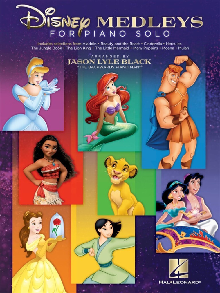 DISNEY MEDLEYS FOR PIANO SOLO - 35 FAVORITES ARRANGED BY JASON LYLE BLACK - JASON LYLE BLACK  - HAL LEONARD