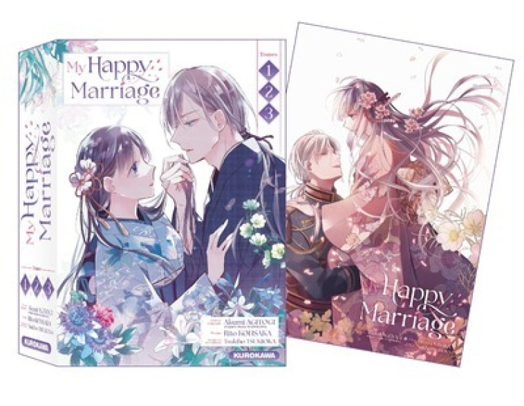 COFFRET My Happy Marriage - tomes 1-2-3 - Agitogi Akumi, Tsukioka Tsukiho, Kohsaka Rito, Ruel Gaëlle - KUROKAWA