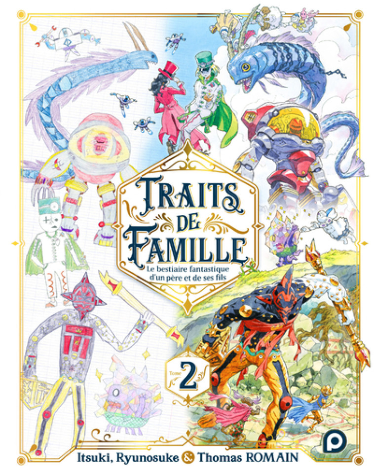 Traits de famille - tome 2 - Romain Itsuki, Romain Ryunosuke, Romain Thomas - KUROKAWA