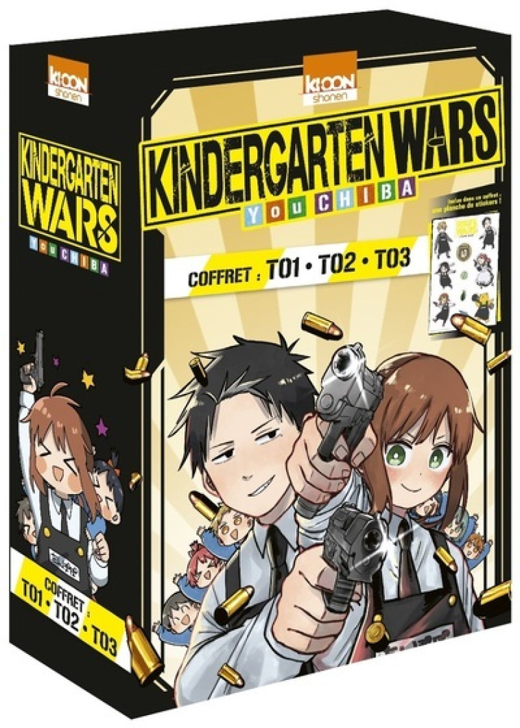 Coffret Kindergarten Wars vol. 1 à 3 - Chiba You, Guinois Damien - KI-OON