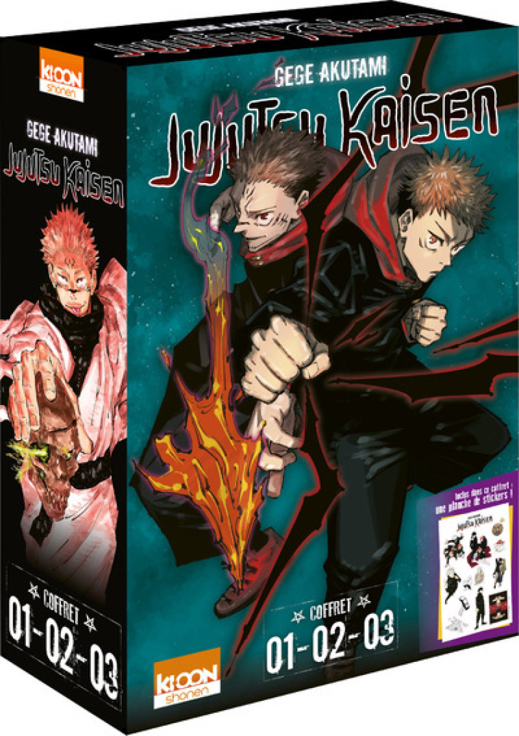 Coffret Jujutsu Kaisen vol. 1 à 3 - AKUTAMI GEGE, Lamodière Fédoua - KI-OON