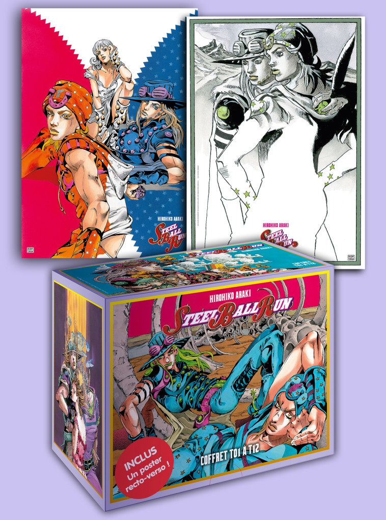 Jojo's - Steel Ball Run - Coffret T01 à T12 - Hirohiko Araki - DELCOURT