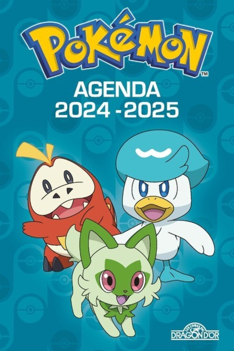 Pokémon - Agenda 2024-2025 - Classique -  The Pokémon Company - DRAGON D OR