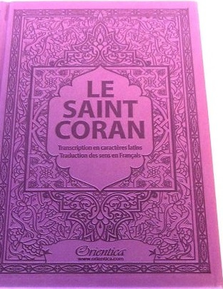 SAINT CORAN - AR/FR/PHONETIQUE - EDITION DE LUXE (COUVERTURE CUIR MAUVE) -  REvElation - ORIENTICA