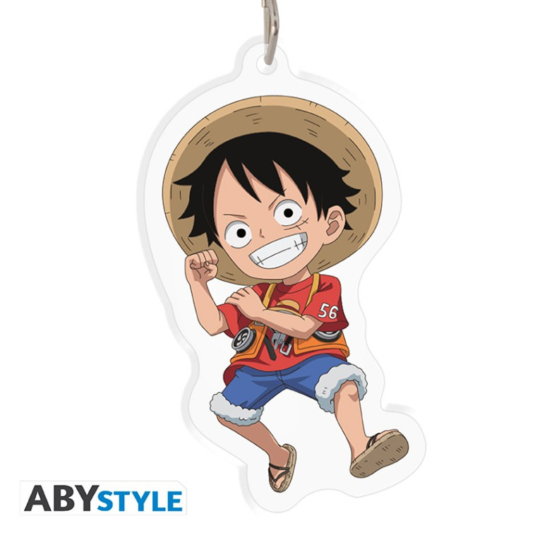 luffy figurine acrylic one piece red