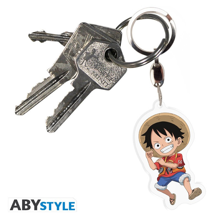 abystyle luffy one piece red porte-clés