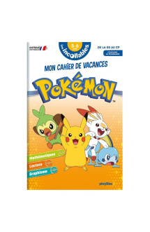 Les incollables : pokemon  -  mon cahier de vacances  -  de la gs au cp (edition 2021)