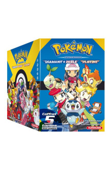 Coffret pokemon diamant perle / platine - tomes 1 a 5 + guide pokemon - vol01