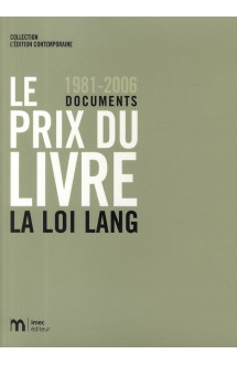 Le prix du livre, 1981-2006  -  la loi lang