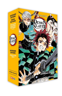 Coffret demon slayer t09 + roman jeunesse t04