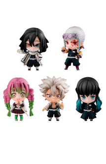 Demon slayer: kimetsu no yaiba pack 5 trading figures tanjiro & the hashira mascot set b 5 cm