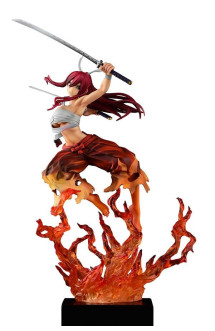 Fairy tail - statuette 1/6 erza scarlet samurai ver. kurenai 43 cm