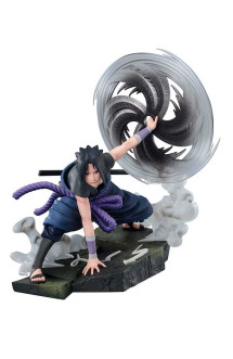 Naruto shippuden / figurine sasuke uchiha -the light & dark of the mangekyo sharingan- figuarts zero extra battle bandai