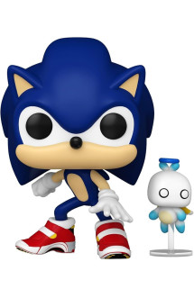 Sonic the hedgehog - figurine pop & buddy! sonic w/ hchao 9 cm