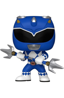 Power rangers 30th - figurine pop! blue ranger 9 cm