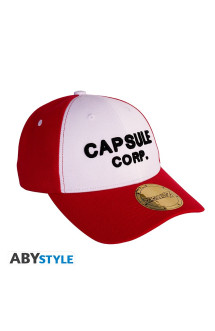 Dragon ball - casquette - rouge & blanc - capsule corp