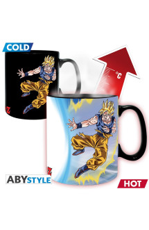 Dragon ball - mug heat change - 460 ml - dbz/ gokuvsbuu