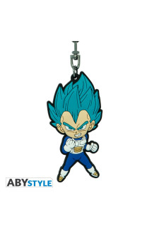 Porte-clés dragon ball super - vegeta saiyan bleu