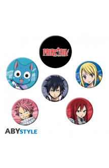 Fairy tail - pack de badges - personnages