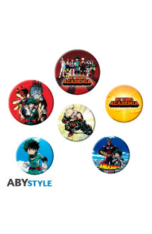 My hero academia - pack de badges - mix