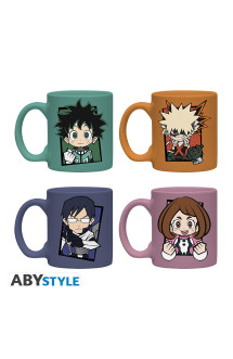 My hero academia - set 4 mugs à espresso - chibi