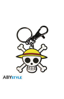 One piece - porte-cles metal - skull luffy