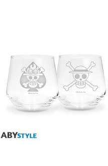 One piece - set de 2 verres luffy & ace