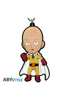 One punch man - porte-clés pvc saitama sd