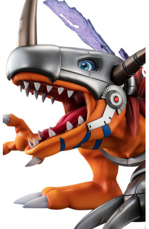 Digimon adventure - figurine metal greymon, g.e.m.